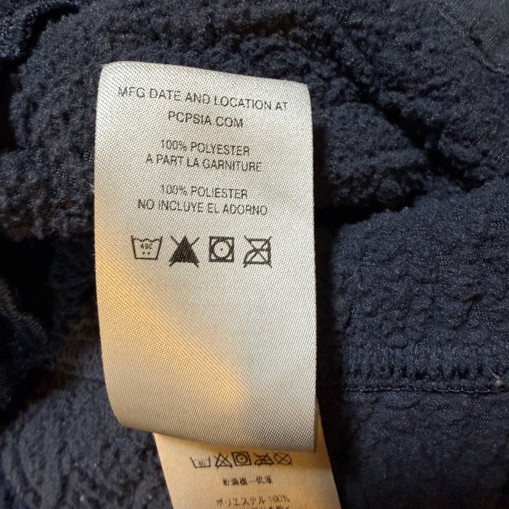 Patagonia Diamond Capra Fleece Pullover Hoodie Sweater Womens S Navy Blue - Picture 11 of 13